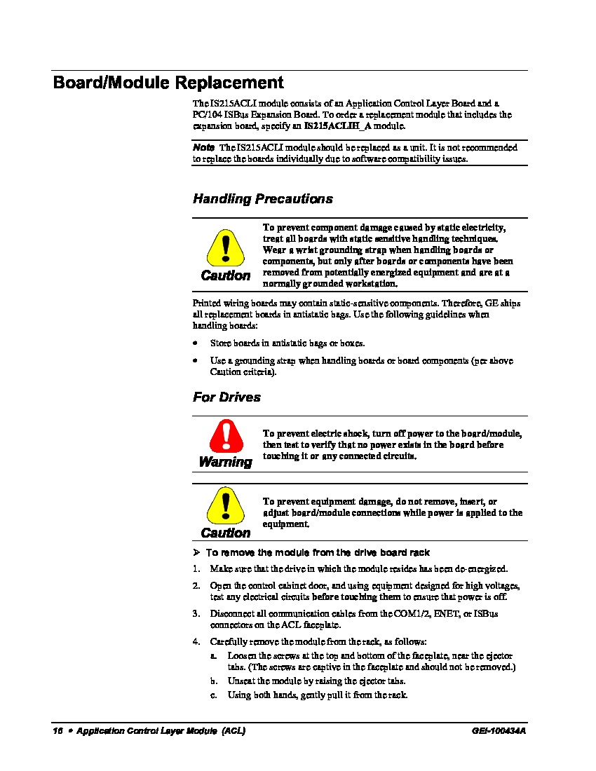 First Page Image of IS215ACLAH1AL Replacement and Warranty.pdf